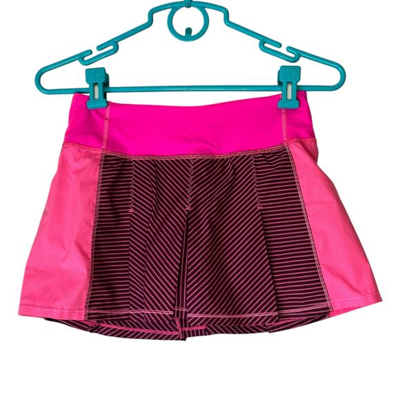 Lululemon Pants - Lululemon Pink Patterned Mini Skort Size 2